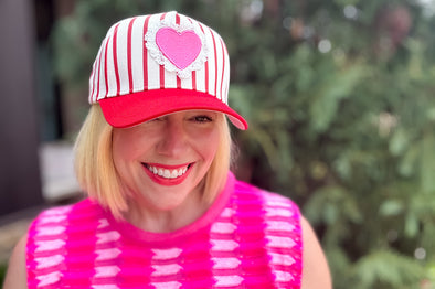 Heart Baseball Hat - Min. 2 (HAT-20)