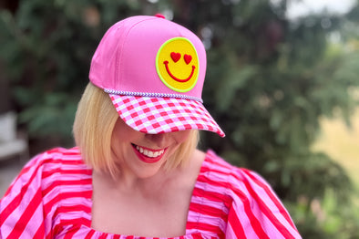 Smiley Heart Hat (HAT-62) - Min. 2