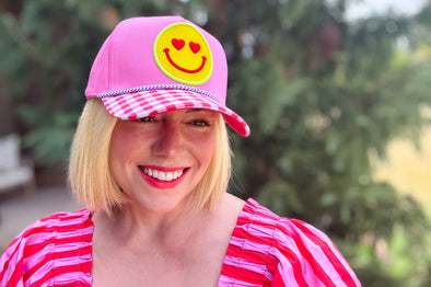 Smiley Heart Hat (HAT-62) - Min. 2