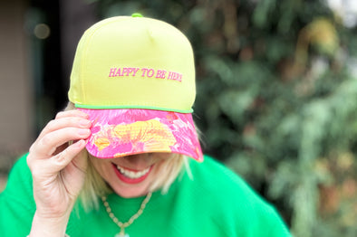 Happy to Be Here Baseball Hat - Min. 2 (HAT-46)