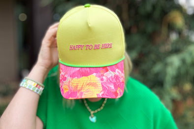 Happy to Be Here Baseball Hat - Min. 2 (HAT-46)