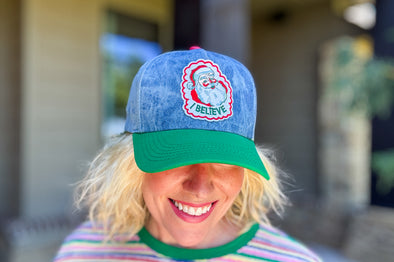 I Believe Vintage Santa Hat - Min. 2 (HAT-60)