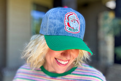 I Believe Vintage Santa Hat - Min. 2 (HAT-60)
