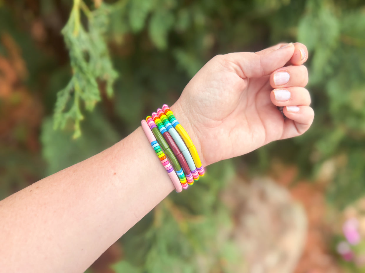 Karley Stripes Bracelet Set - Min. 2 (B-157)
