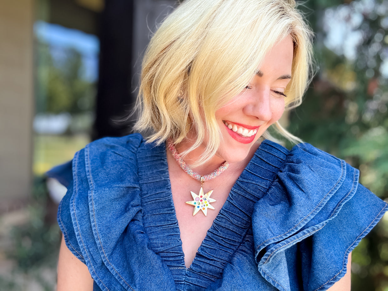 Blakely Starburst Necklace - Min. 2 (N-91)