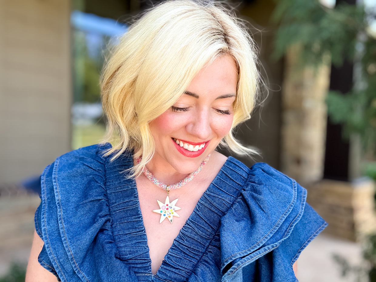Blakely Starburst Necklace - Min. 2 (N-91)