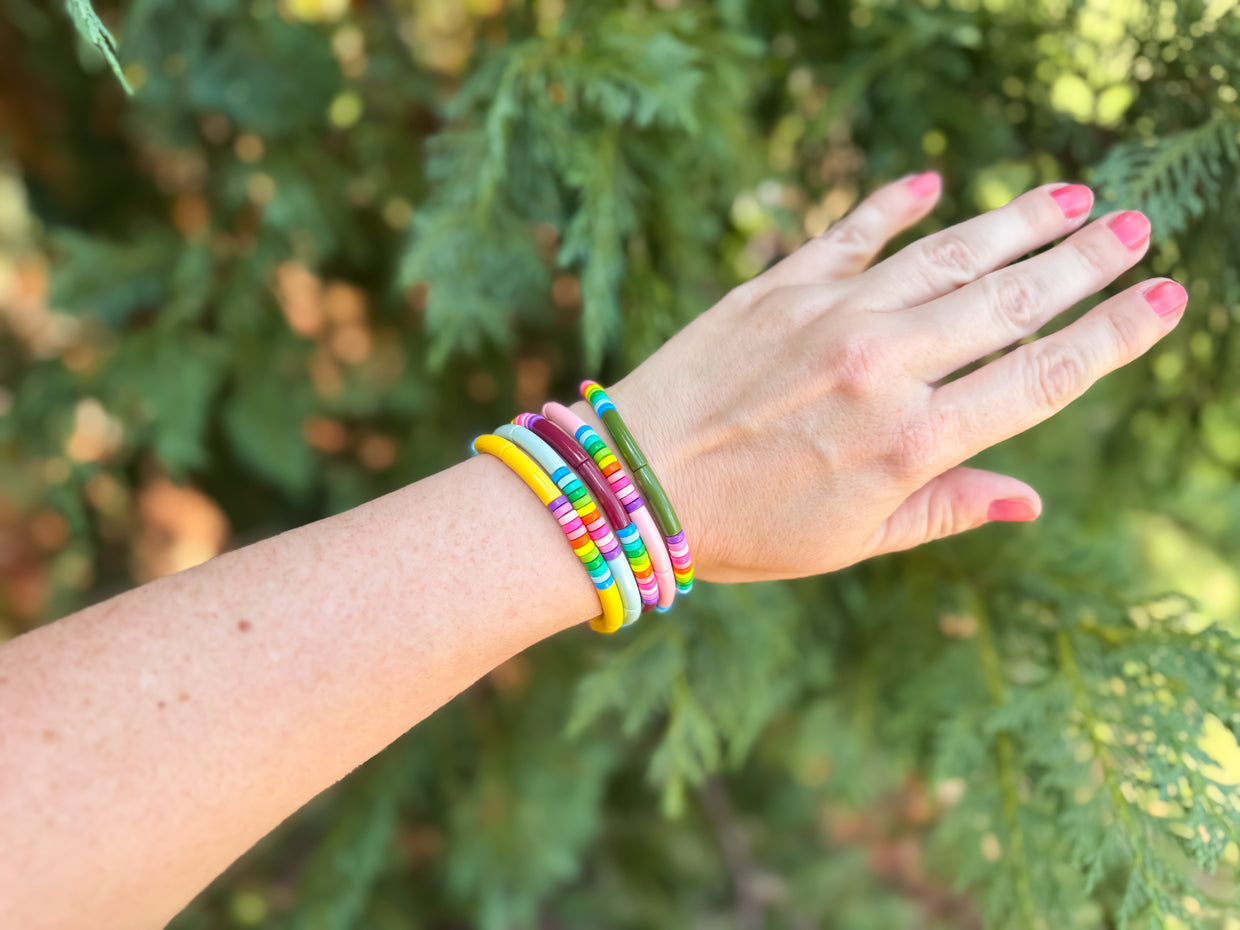 Karley Stripes Bracelet Set - Min. 2 (B-157)