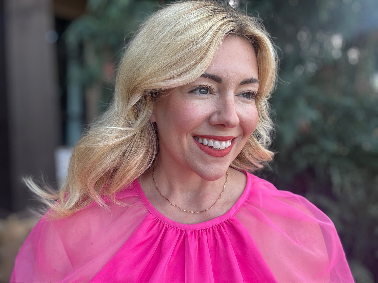 Faye Wavy Gold Necklace - Min. 2 (N-59)