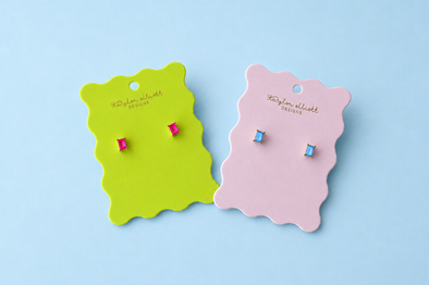 Kit Baguette Stud Earrings - 2 Colors