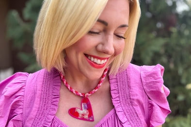 Blakely Braided Heart Necklace (N-97)