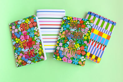 Chloe Floral Mini Notebook Set - Min. 4 (NBK-63)