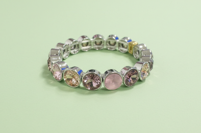 Wren Silver Circles Bracelet - Min. 2 (B-76)