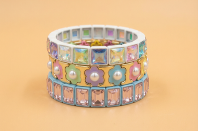 Estelle Blue + Pink Bracelet - Min. 2 (B-71)