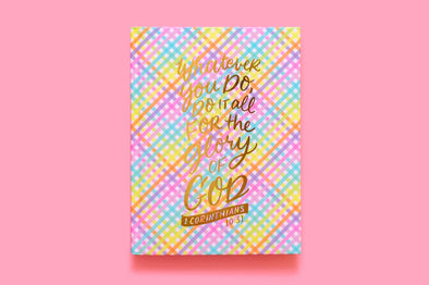Notebook - Bible Verse - Colorful Weave (NBK-24)