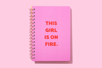 Spiral Notebook - "This Girl is on Fire" (NBK-28)