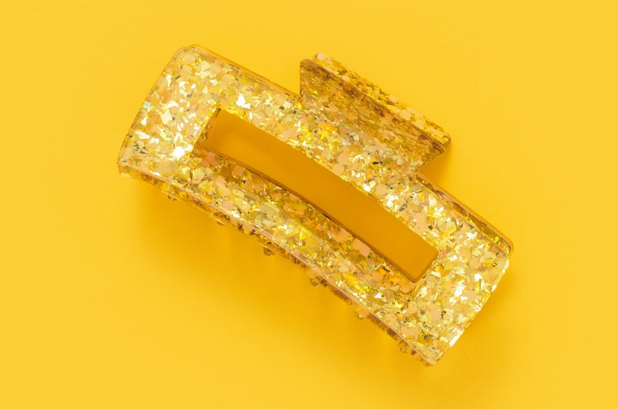 Yellow Confetti Claw Clip (CC-04)