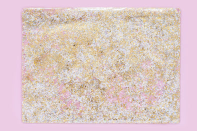 Placemat / Desk Pad - Pearl + Gold Confetti (CT-11)