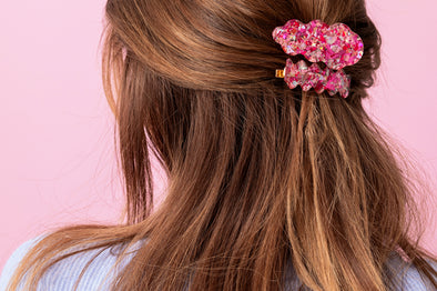 Hair Clip Set - Pink Confetti (CC-23)
