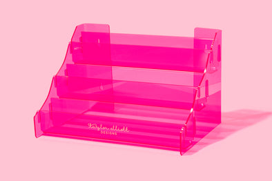 3-Shelf Display - Small-Pink (DISP-07)