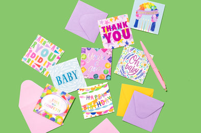 Gift Enclosure Card - "Happy Birthday" - Balloons (EC-03)