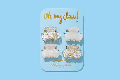 Mini Claw Clips - Pearl Confetti (CC-07)