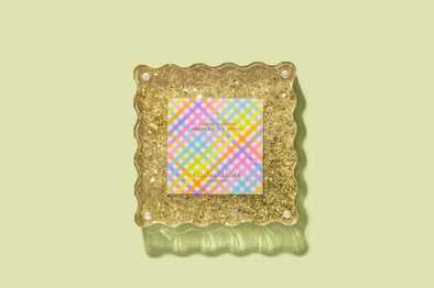 Gold Confetti Frame Small - Min. 2 (F-10)