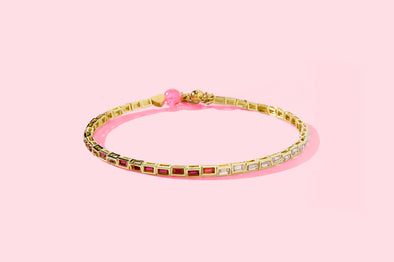Amore Baguette Choker Necklace - Min. 2 (N-52)