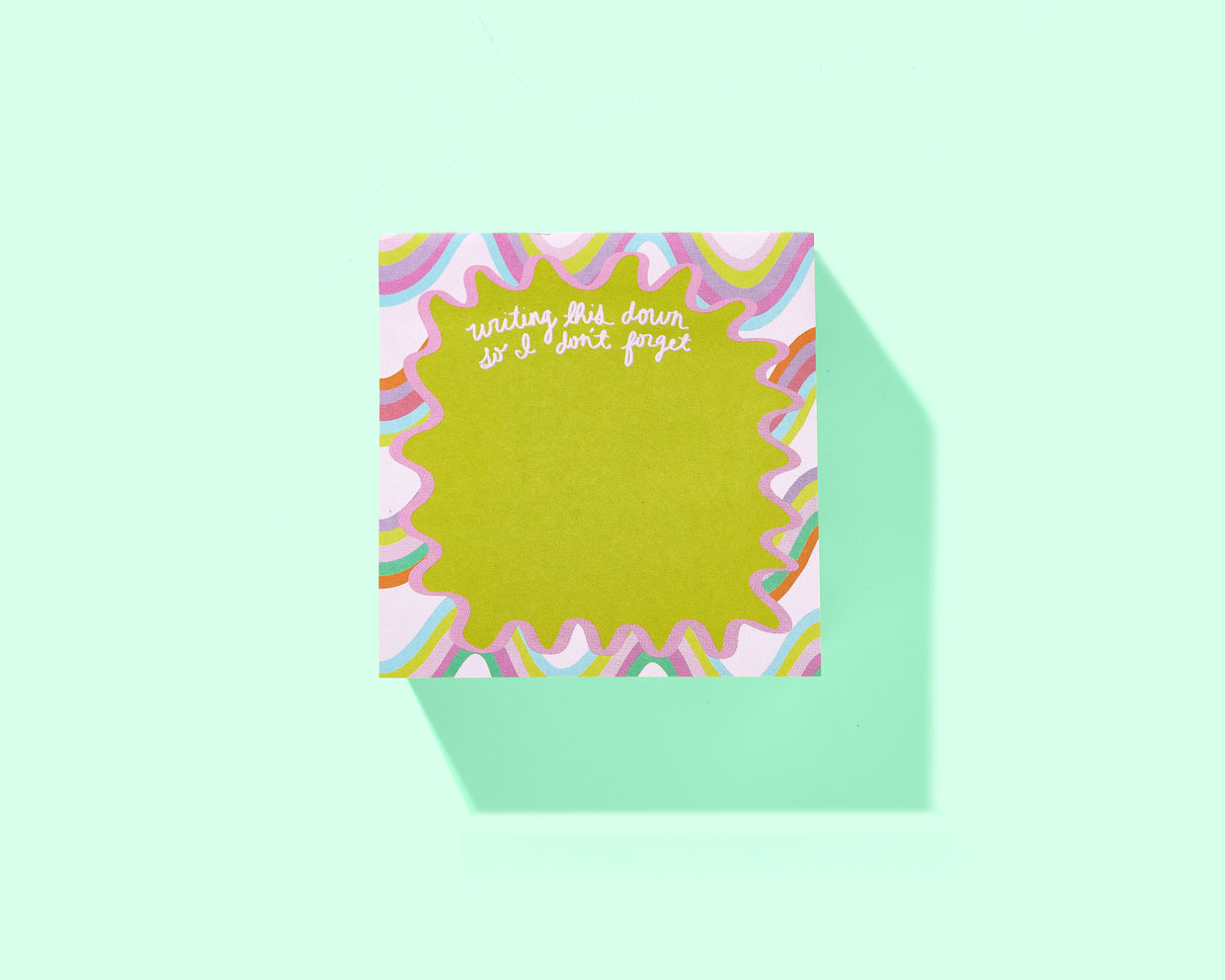 Wavy Sticky Reminder Pad - Min. 4 (SR-17)