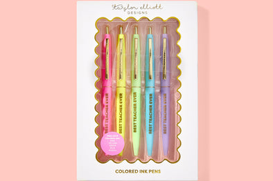 Best Teacher Ever Pen Set - Min. 4 (PEN-04R)
