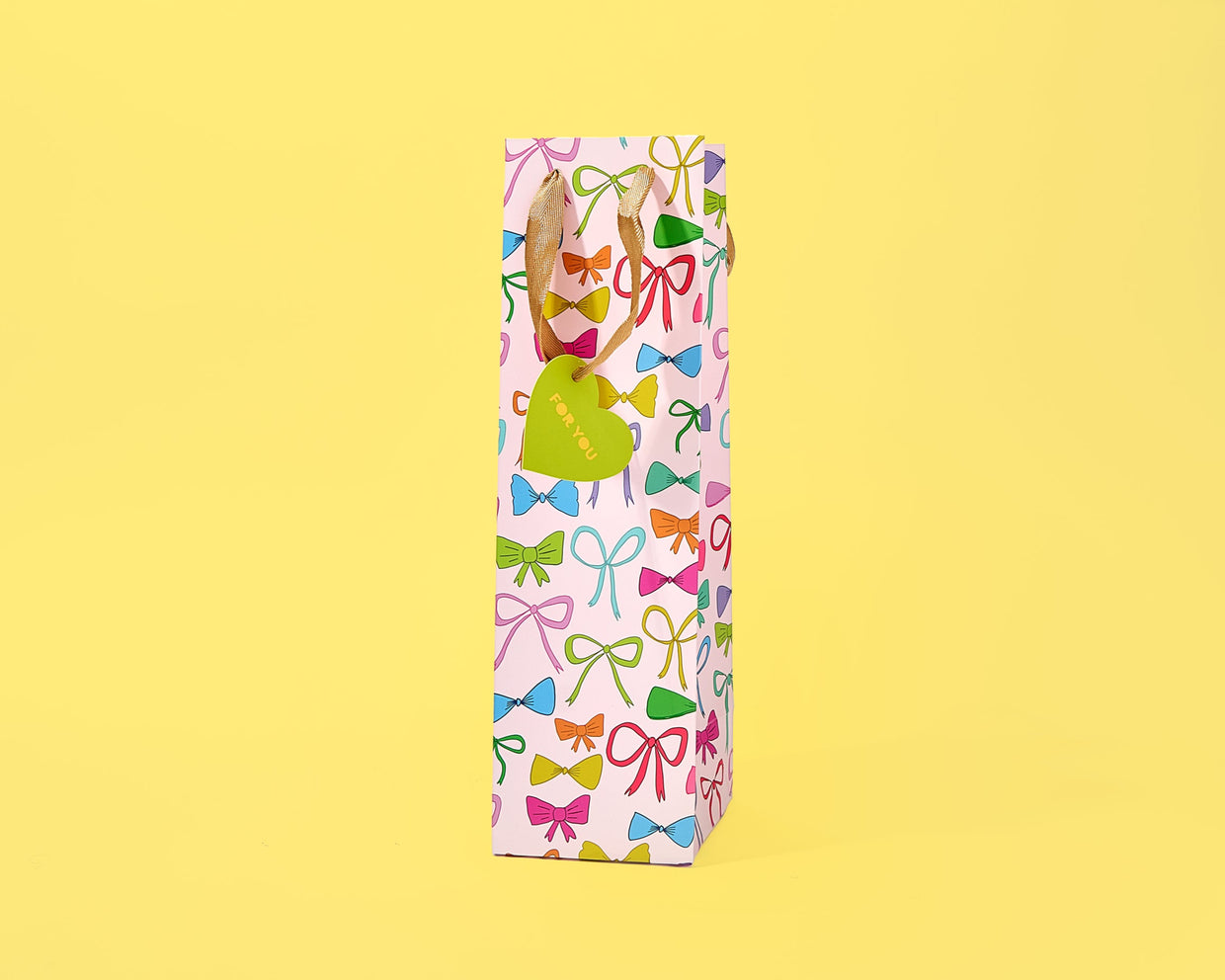 Colorful Bows Gift Bags (4 Sizes) - Min. 4