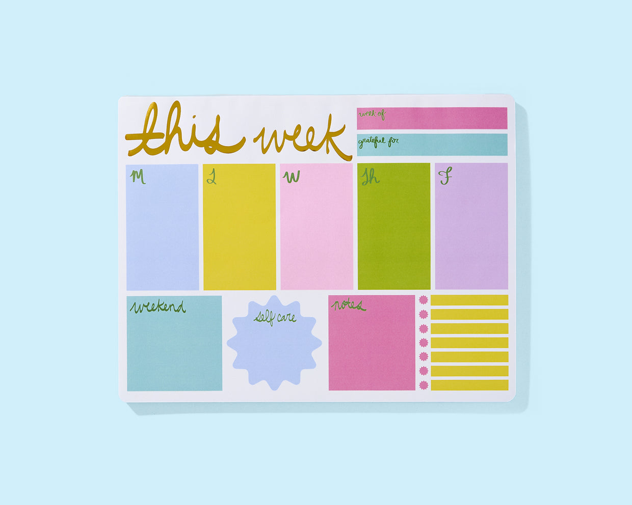 TED x Joy Creative Mallory Weekly Planner - Min. 4 (JCS-07)
