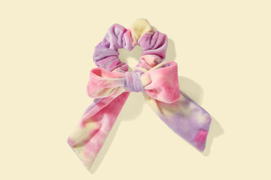 For Fun - Purple Bow Scrunchie - Min. 2 (FF-H04)