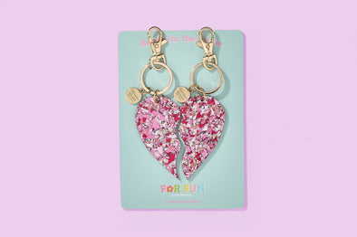 For Fun - Besties Heart Keychain Set - Min. 4 (KC-23)