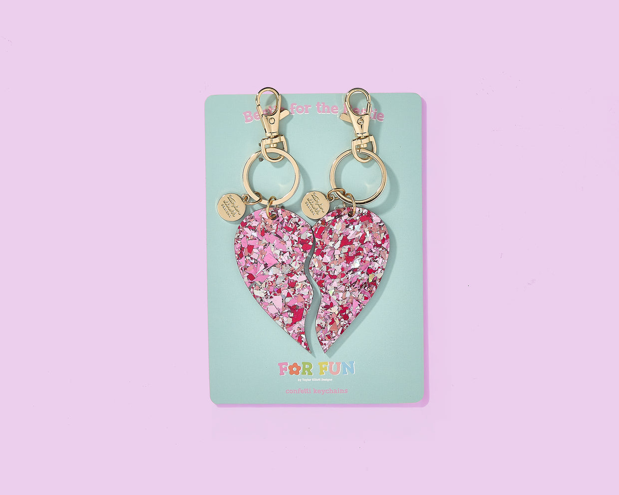 For Fun - Besties Heart Keychain Set - Min. 4 (KC-23)