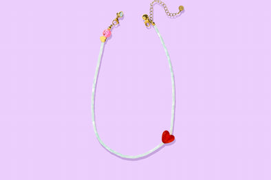 Amore Red Heart Necklace - Min. 2 (N-55)