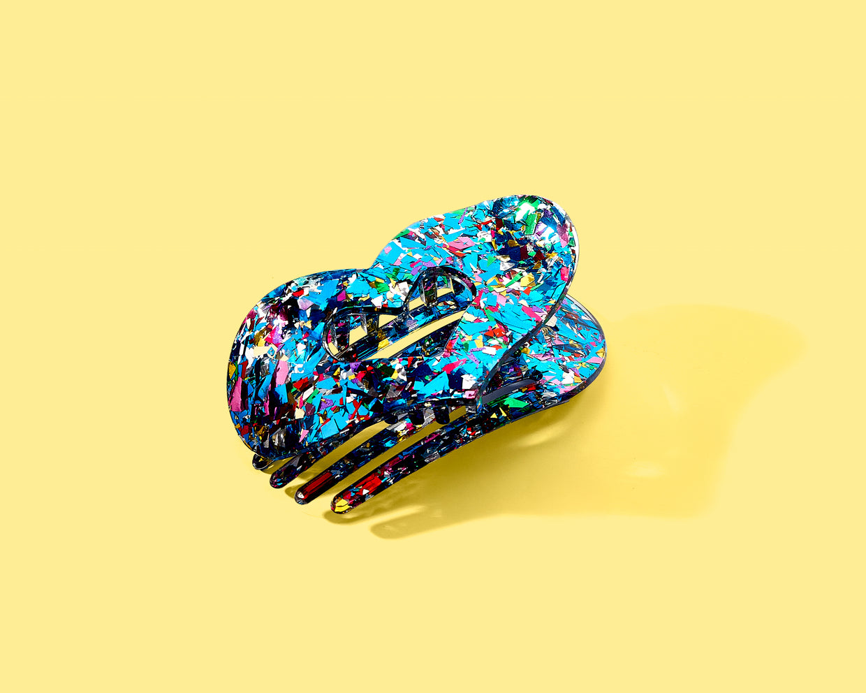 For Fun - Blue Confetti Flat Clip - Min. 4 (FF-CC16)