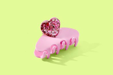 For Fun - Pink Heart Confetti Clip - Min. 4 (FF-CC17)