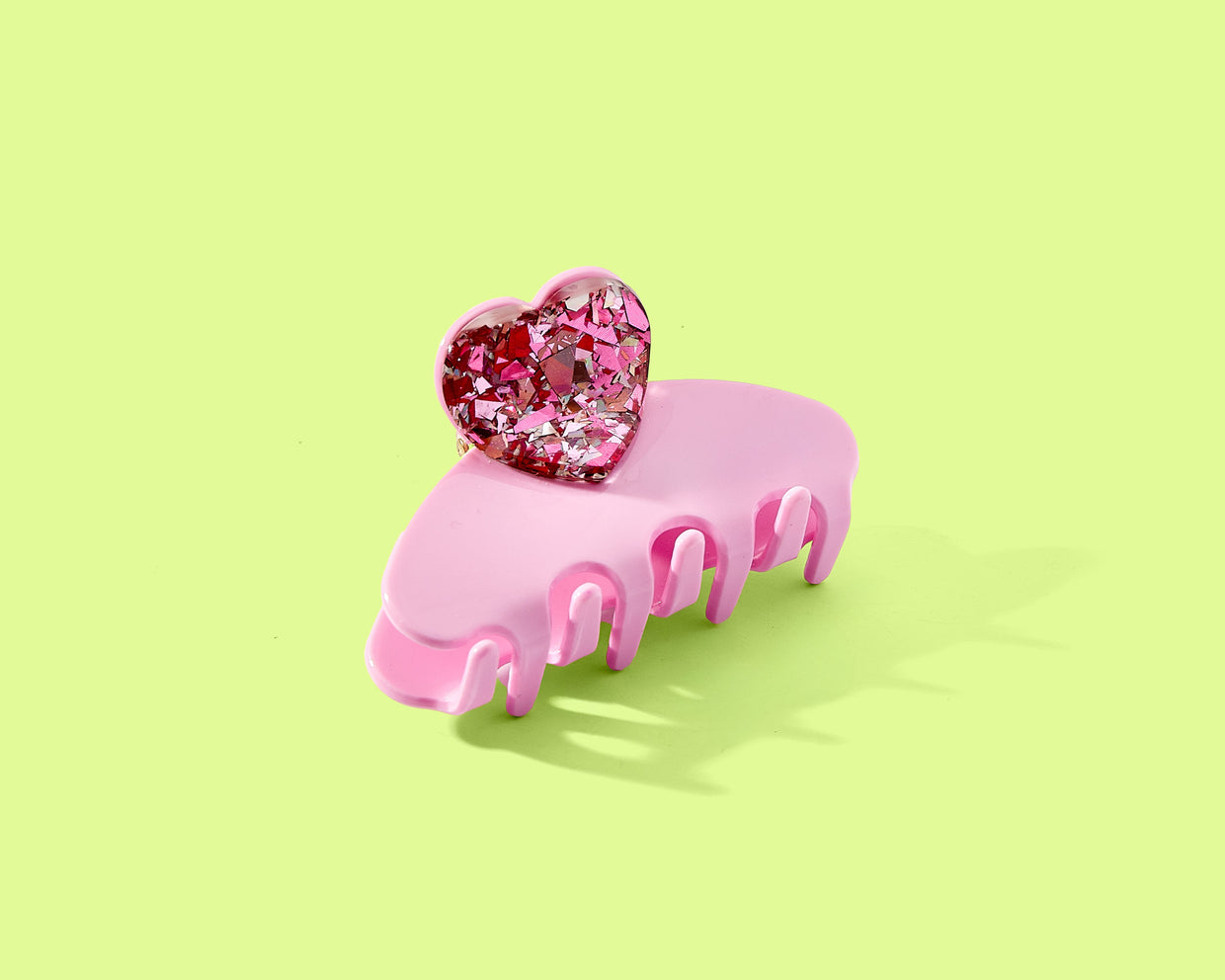 For Fun - Pink Heart Confetti Clip - Min. 4 (FF-CC17)