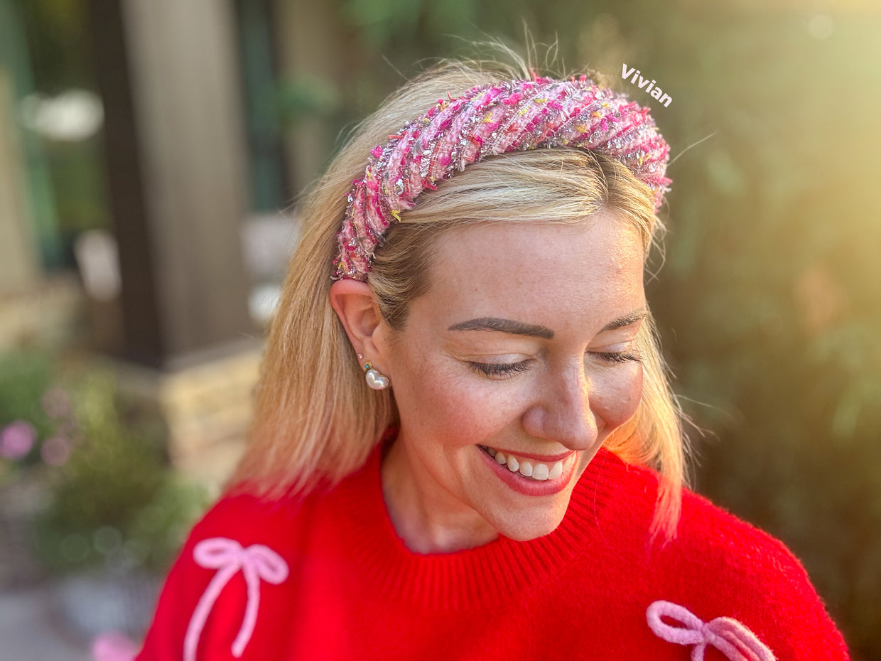 Tweed Headbands (12 Colors) - Min. 2