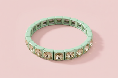 Zoe Mint Green Bracelet - Min. 2 (B-38)
