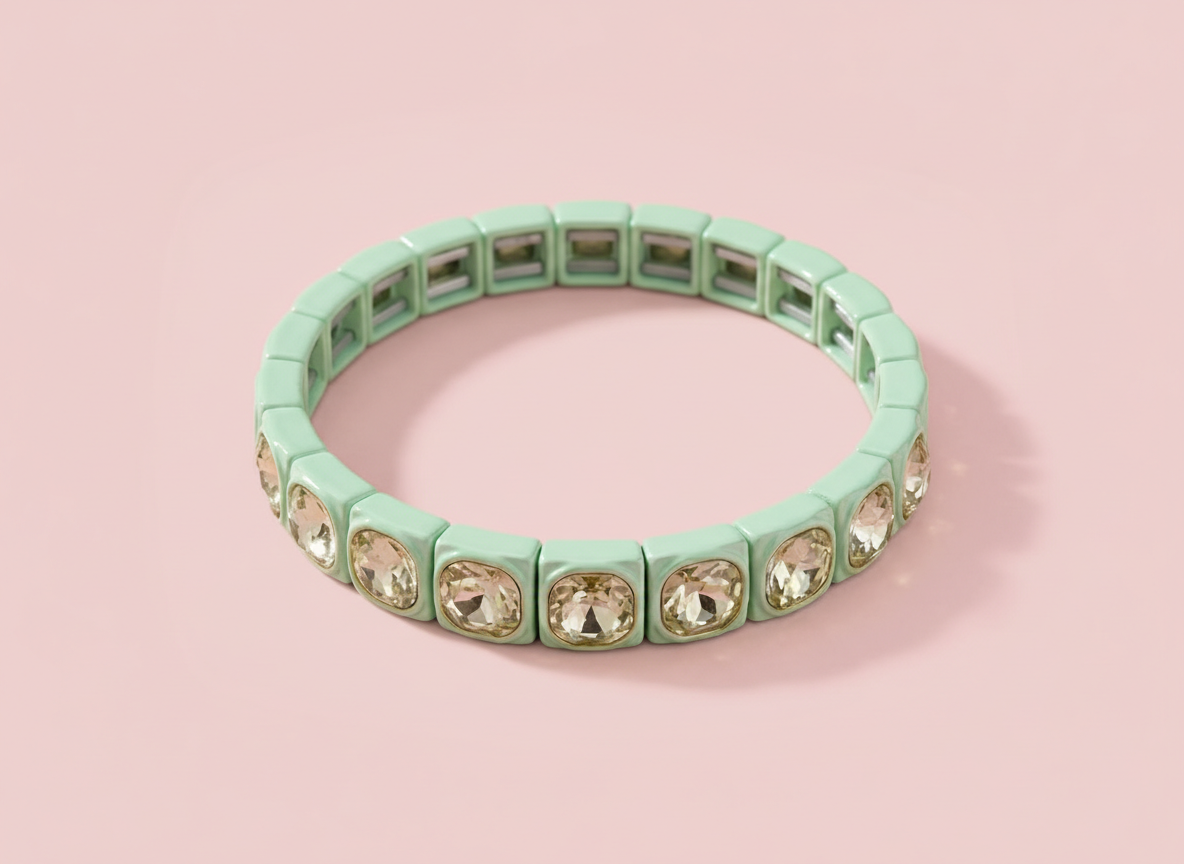 Zoe Mint Green Bracelet - Min. 2 (B-38)