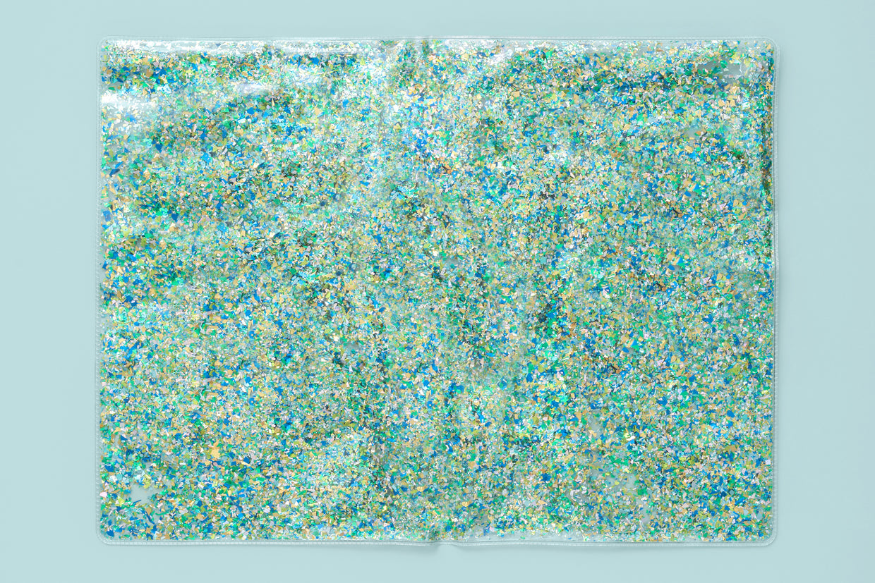 Blue + Green Confetti Placemat (CT-10)