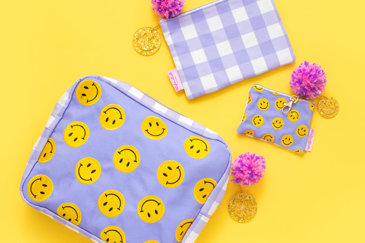 Mini Smiley Cardholder Keychain Pouch (POUCH-23)